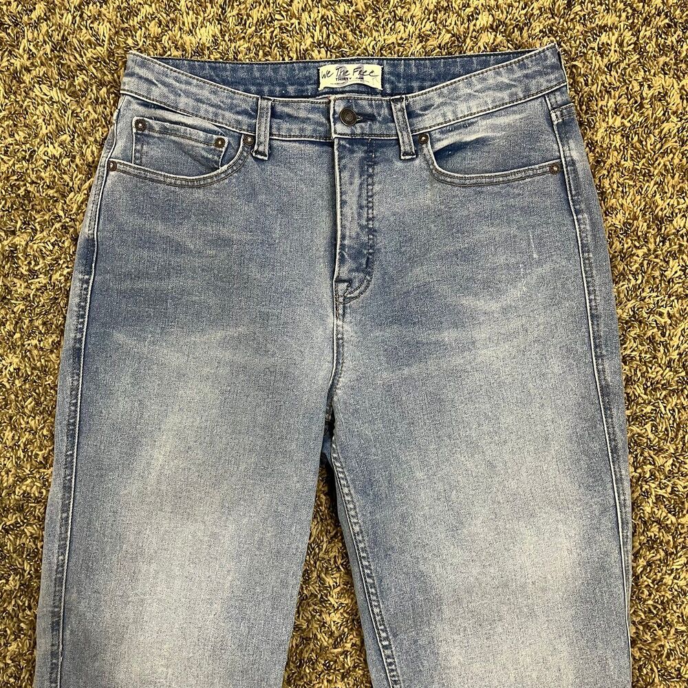 Free People We The Free CRVY High-Rise Vintage Stovepipe Jeans size 31 - Picture 3 of 7